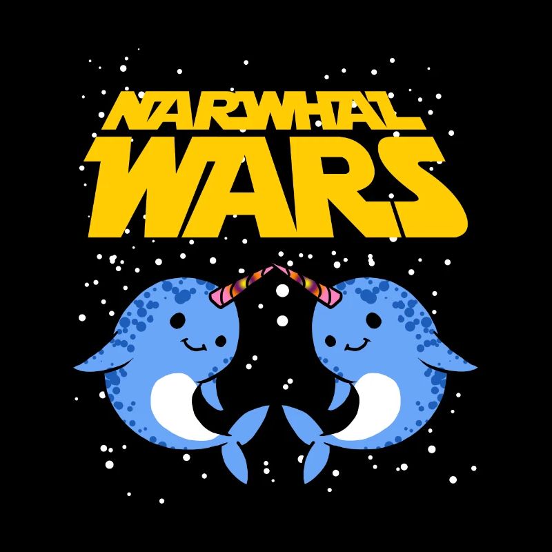 Narwhal Wars Drôle Deux Mignon Deep Sea Creature Pun