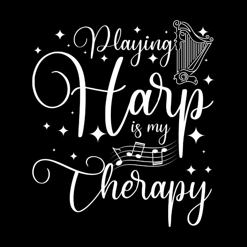 Playing harp is my therapy