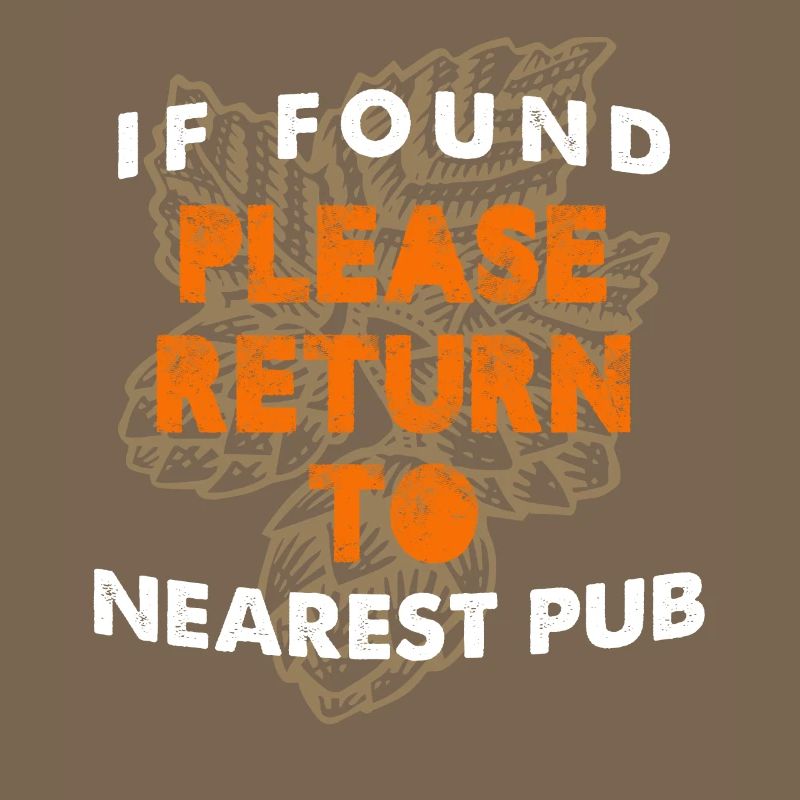 If Found Please Return To Nearest Pub Bar Crawl