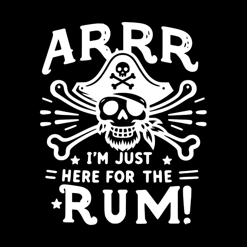 Arrr Je suis juste là pour le rhum !