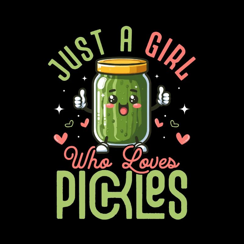 Juste une fille qui aime les cornichons Concombre Aneth végétalien