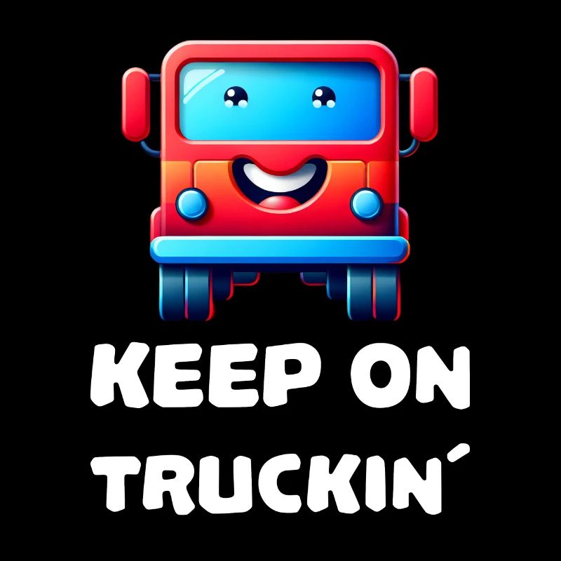 Continuez à camionner un camion mignon