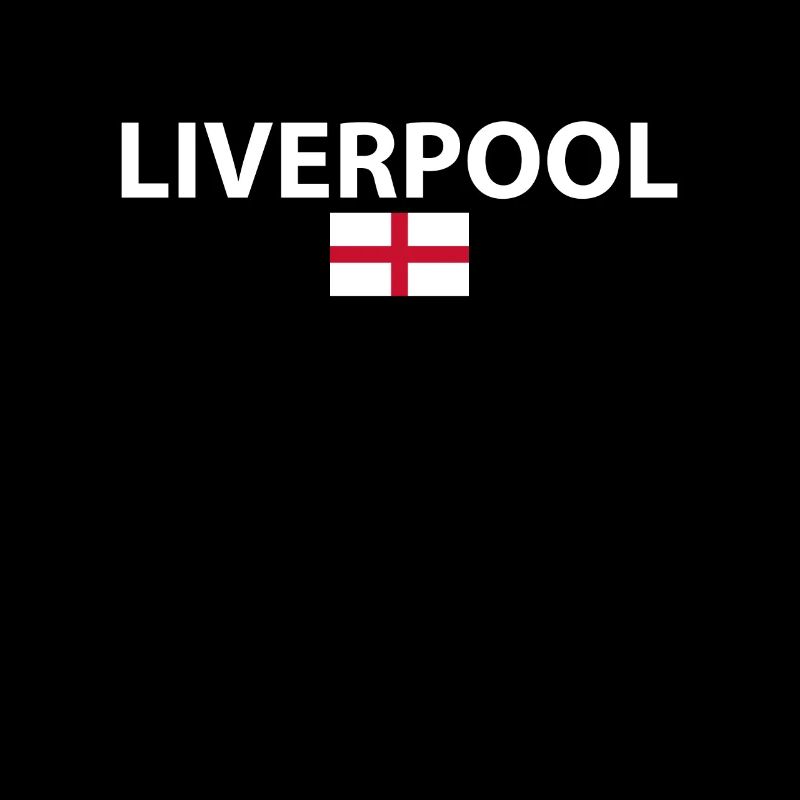 Liverpool Angleterre Anglais Drapeau Anglais