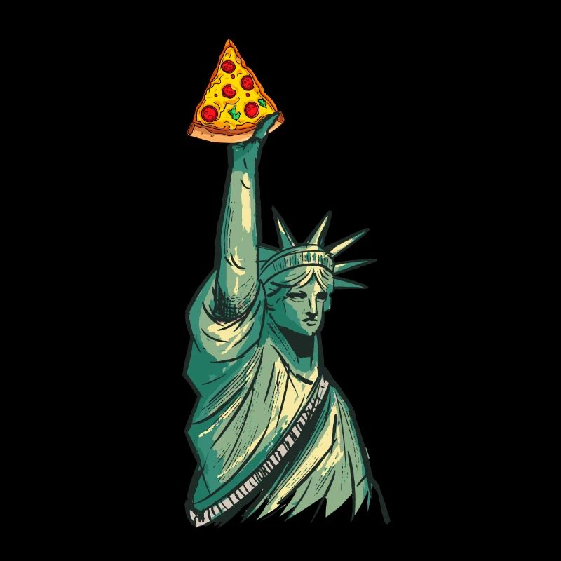 Statue de la Liberté avec torche à pizza Artwork Nouveau
