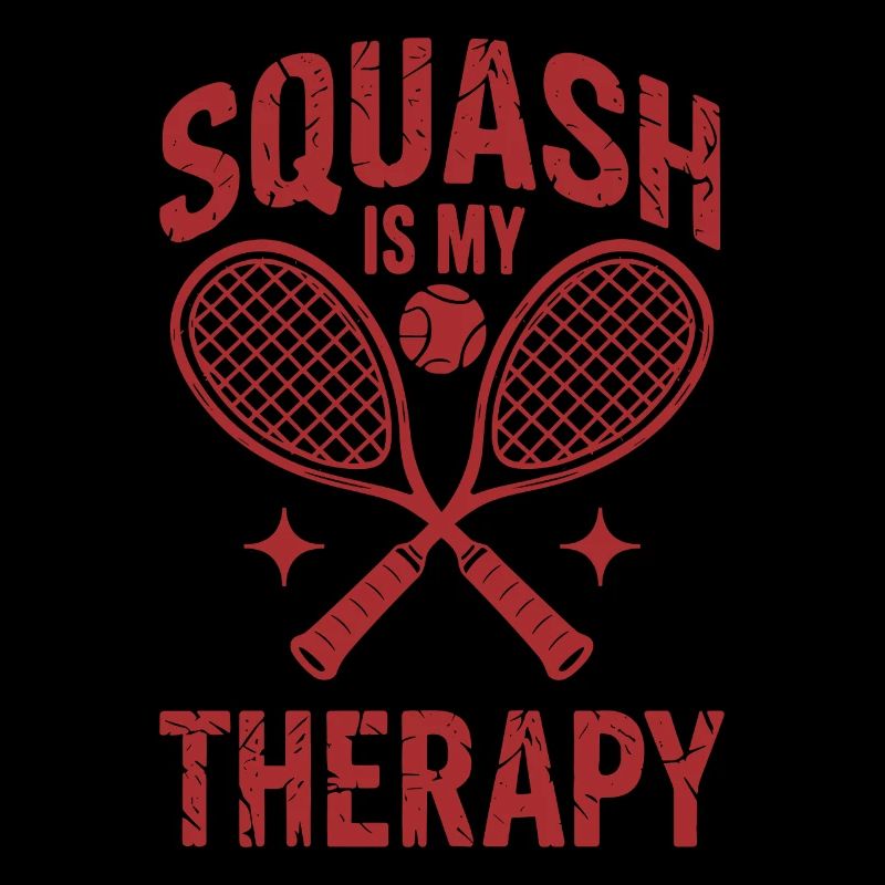 Squash is my Therapy Funny Squash Player