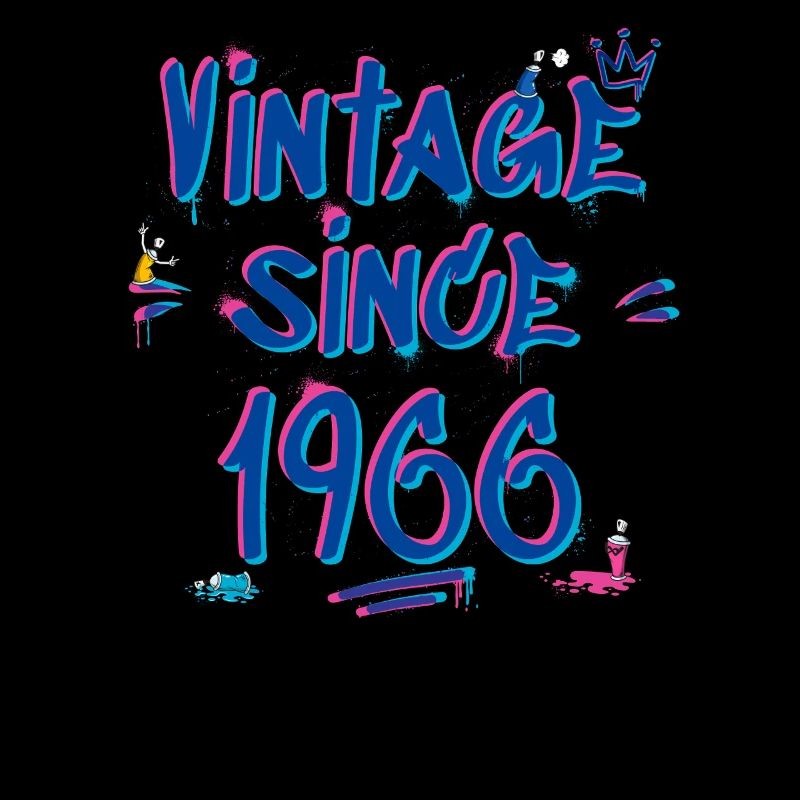 1966 Vintage Graffiti Glitch - 59 ans de style