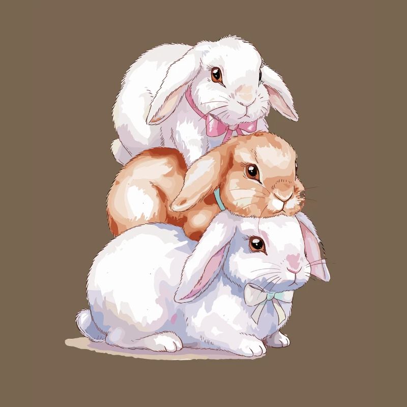 Cute Rabbit Stack for Rabbit Lovers