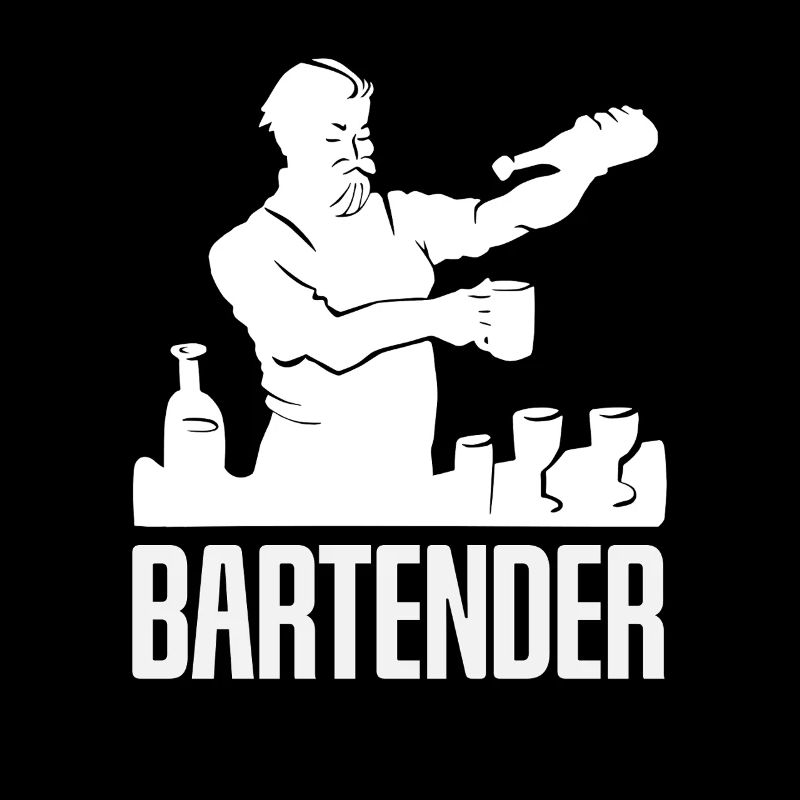 Bartender Artful Silhouette Motif