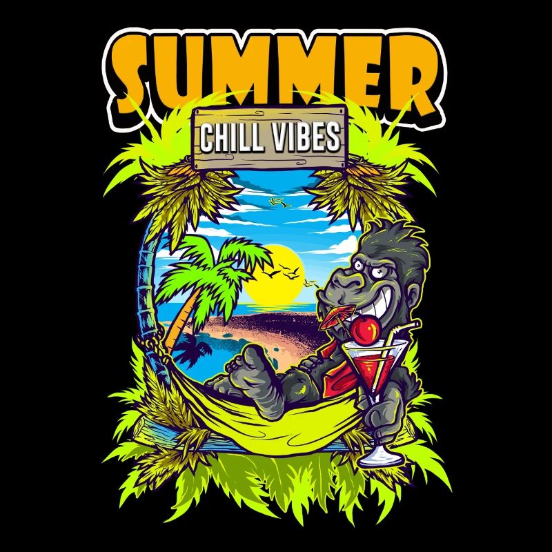 Summer Chill Vibes Gorilla