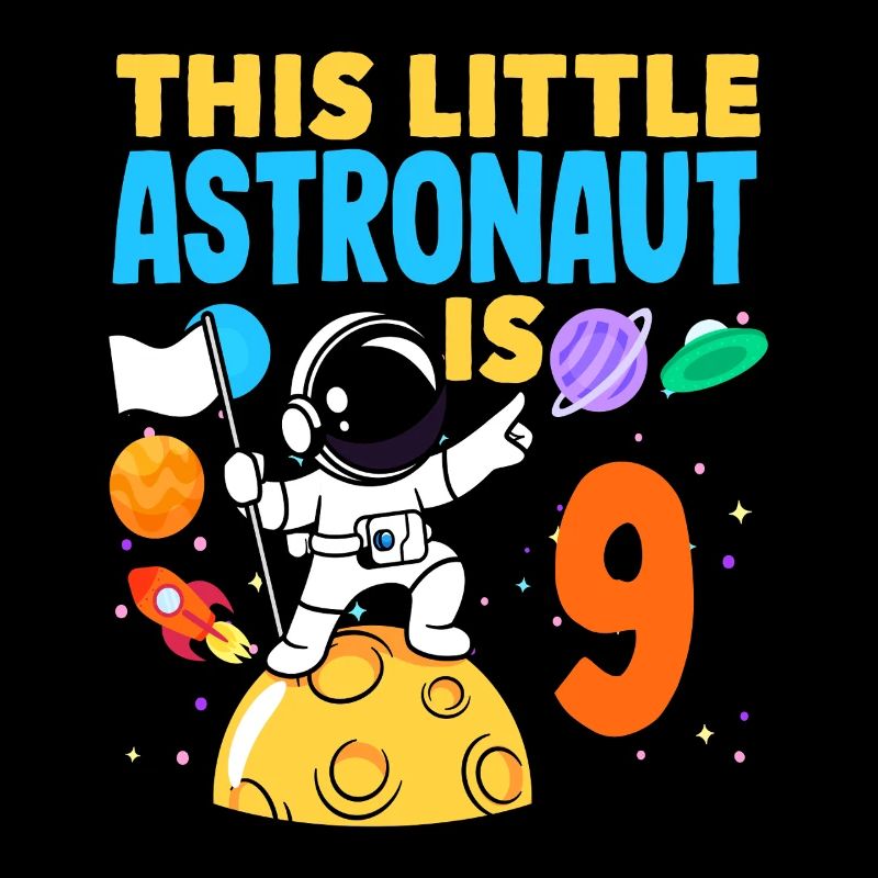 This little astronaut is nine years old