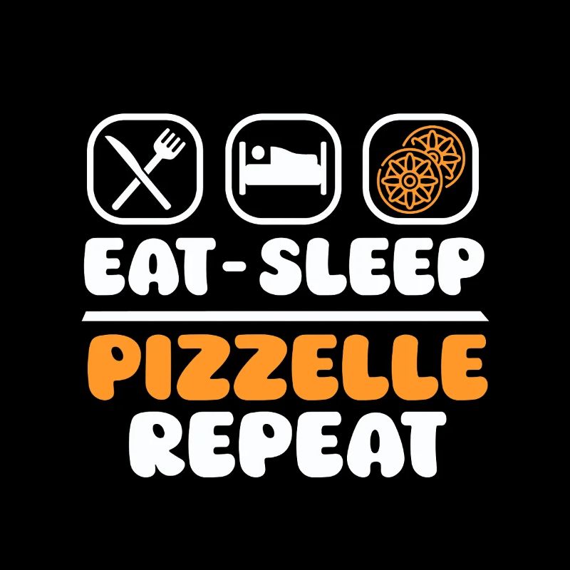Pizzelle Waffle Biscuit Eat Sleep Pizzelle Repeat