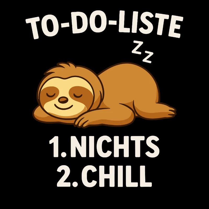 To-Do List: Nothing & Chill – Sloth