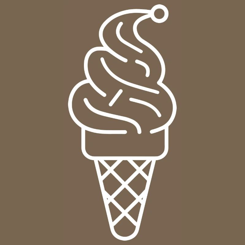 Cornet de crème glacée Dessin