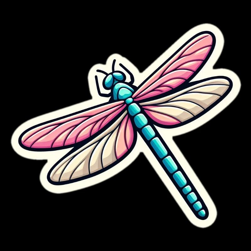 Libellule au pastel