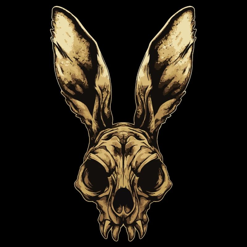 Zombie Rabbit Skull