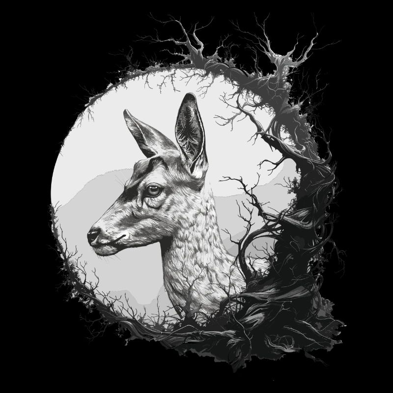 Hunting Hunter Motif Roe Deer Hunting