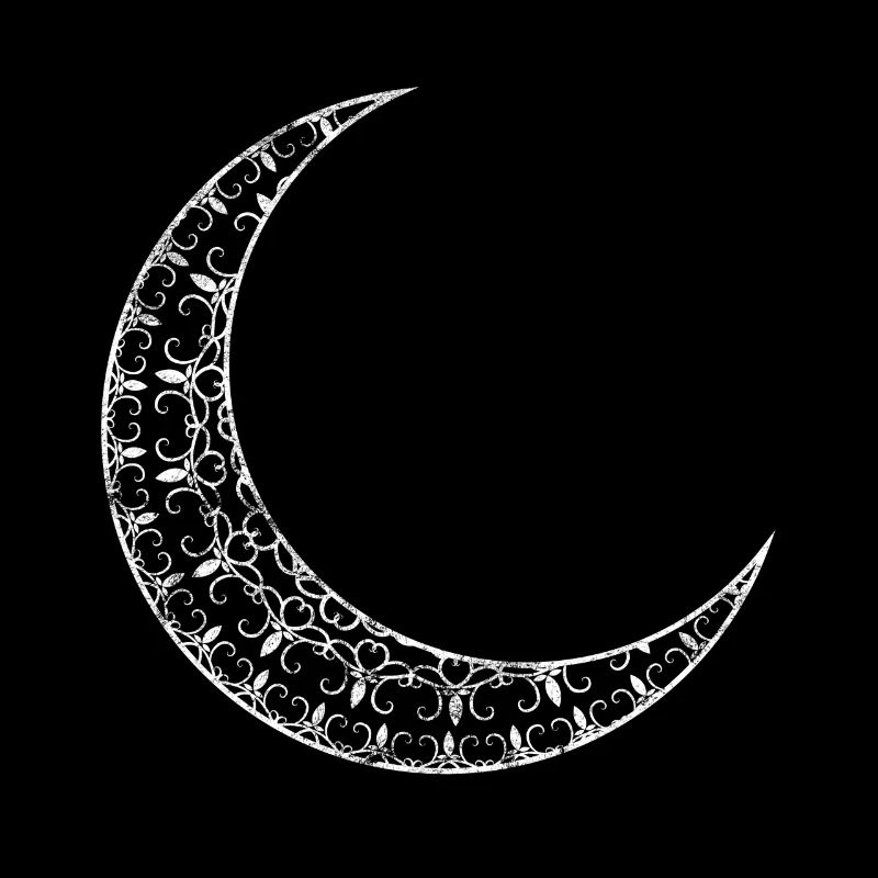 Crescent Moon Mandala Gift Full Moon Crescent