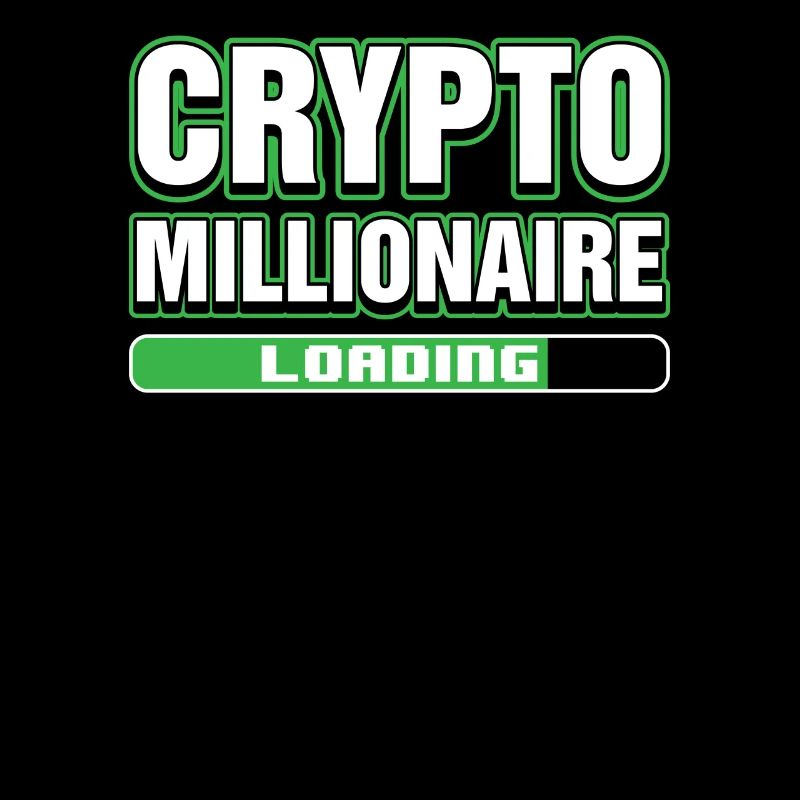 Crypto Millionaire Loading Digital Blockchain HODL