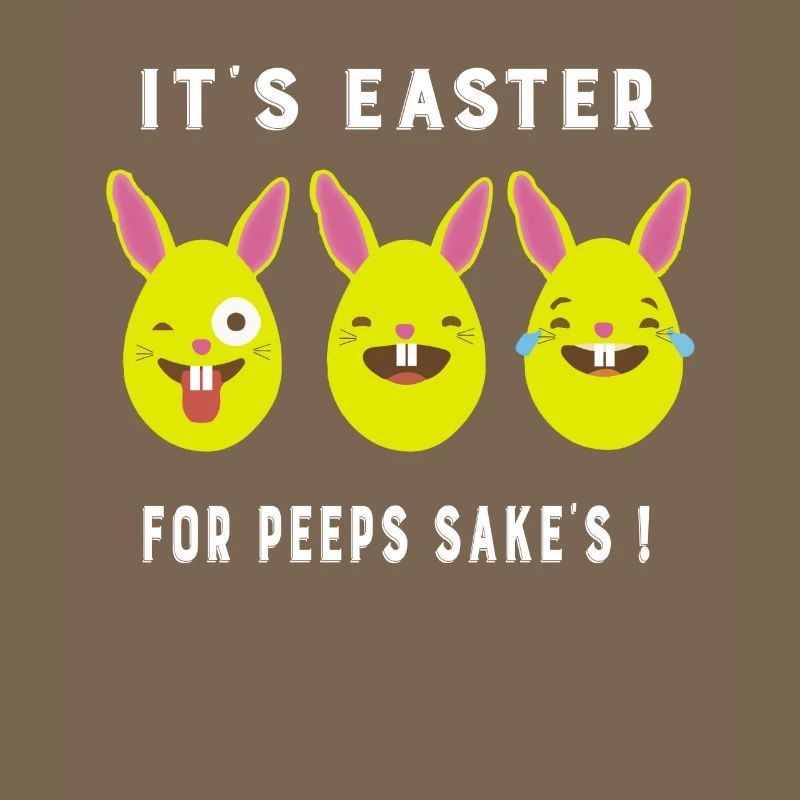 Emoji Bunny Eggs It's Easter For Peeps Sake