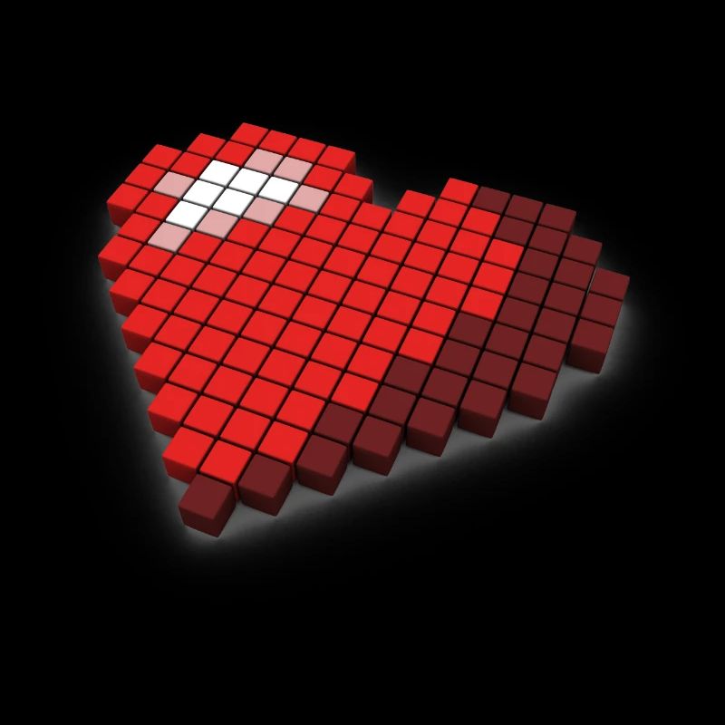 8 Bit Pixel Heart