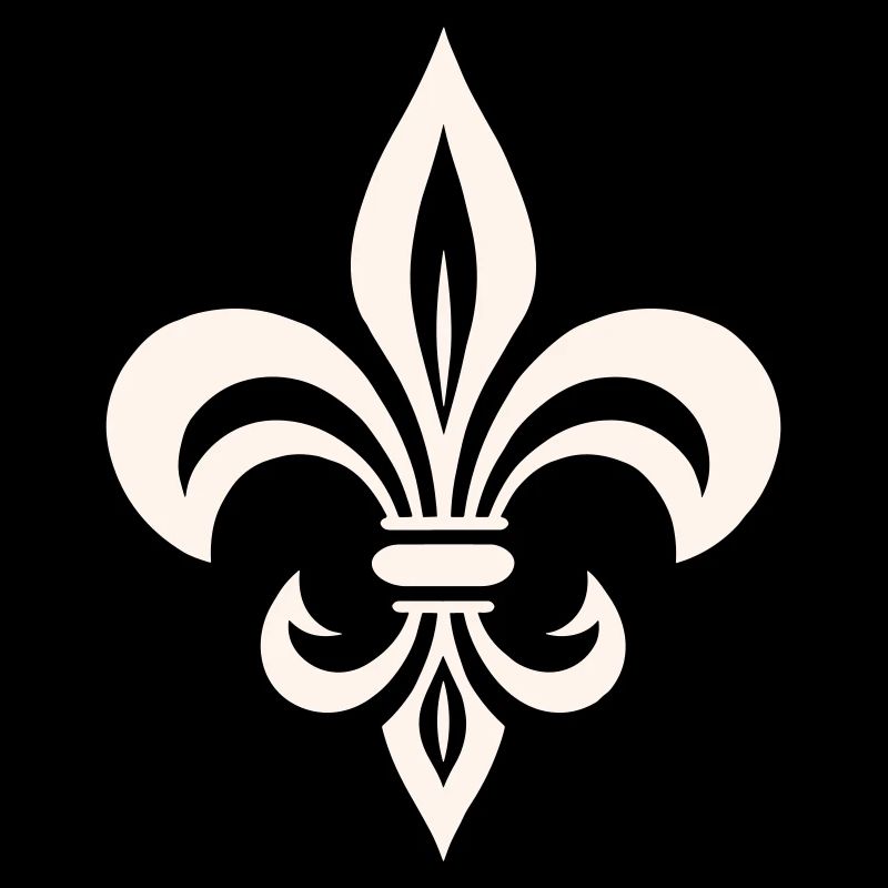 Ornement de lys Français