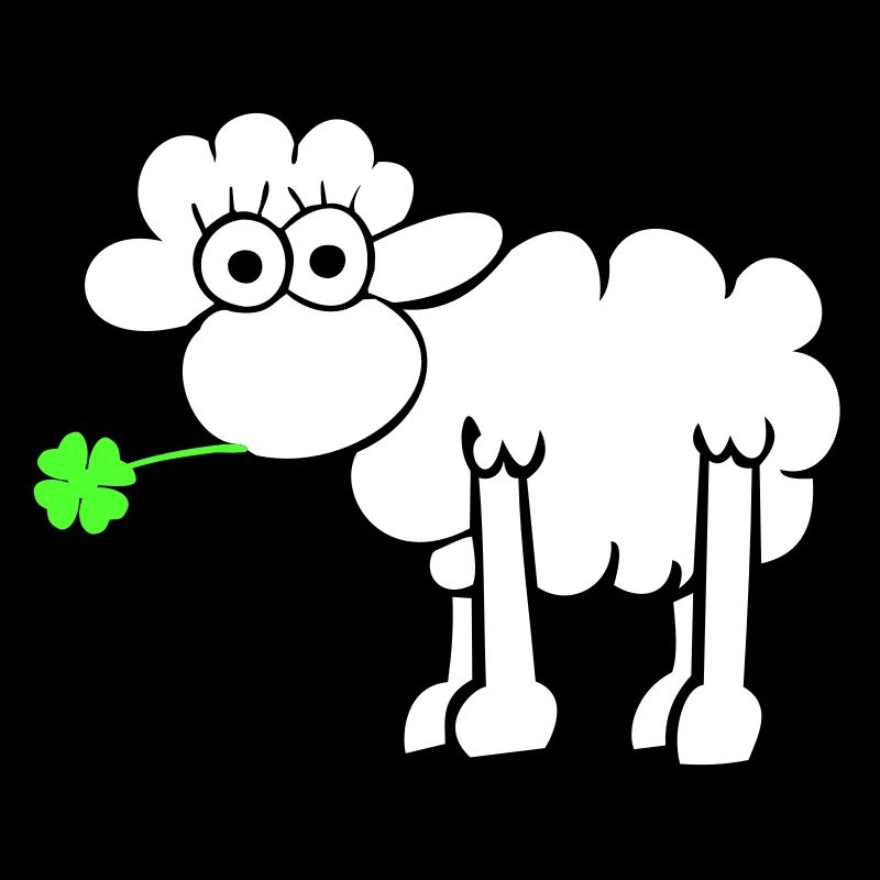 Les moutons avec du trèfle