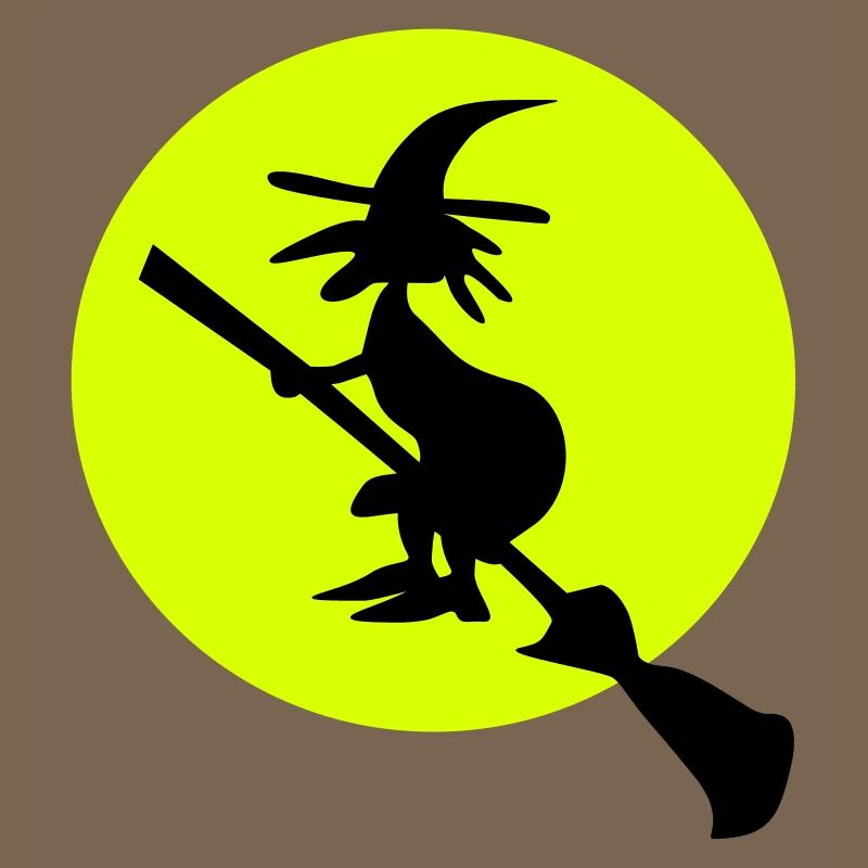 witch and full moon