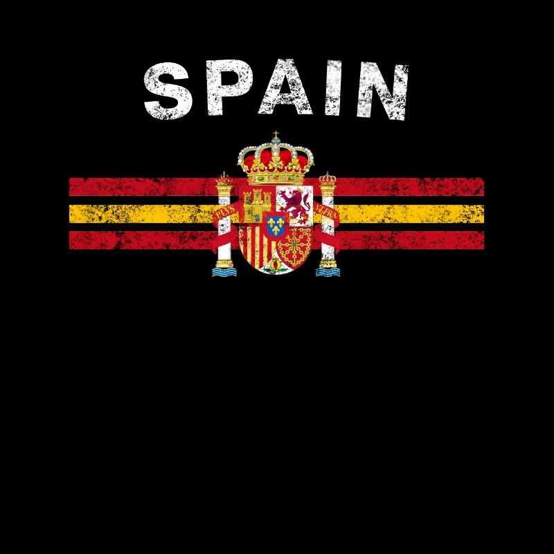 Espagnol Chemise de drapeau - Espagnol emblème et drapeau Espagne