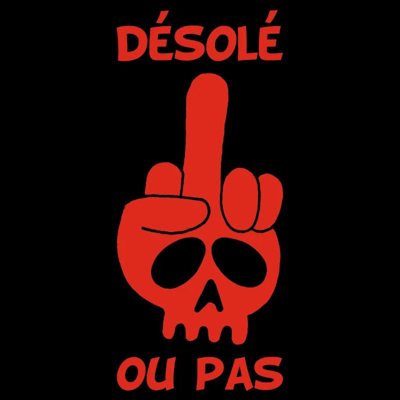 Crâne rouge malpoli