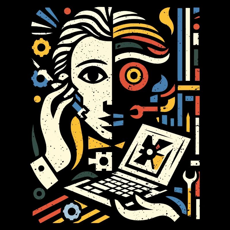 Cooles Techniker Kunst Geschenk
