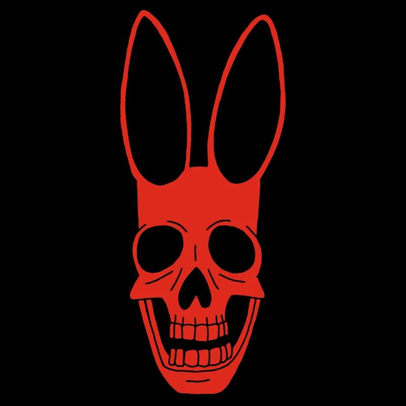 Crâne de lapin rouge