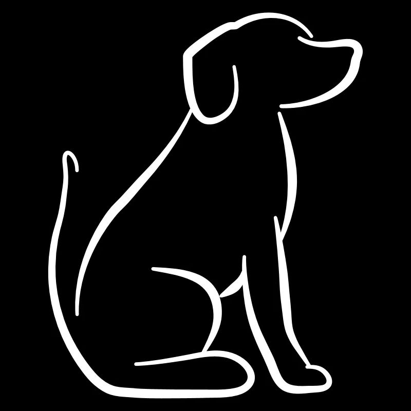 Dog silhouette