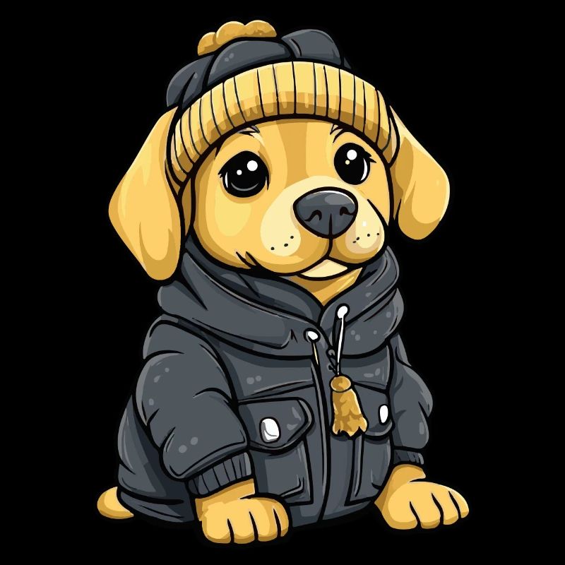Chien Labrador Élégant