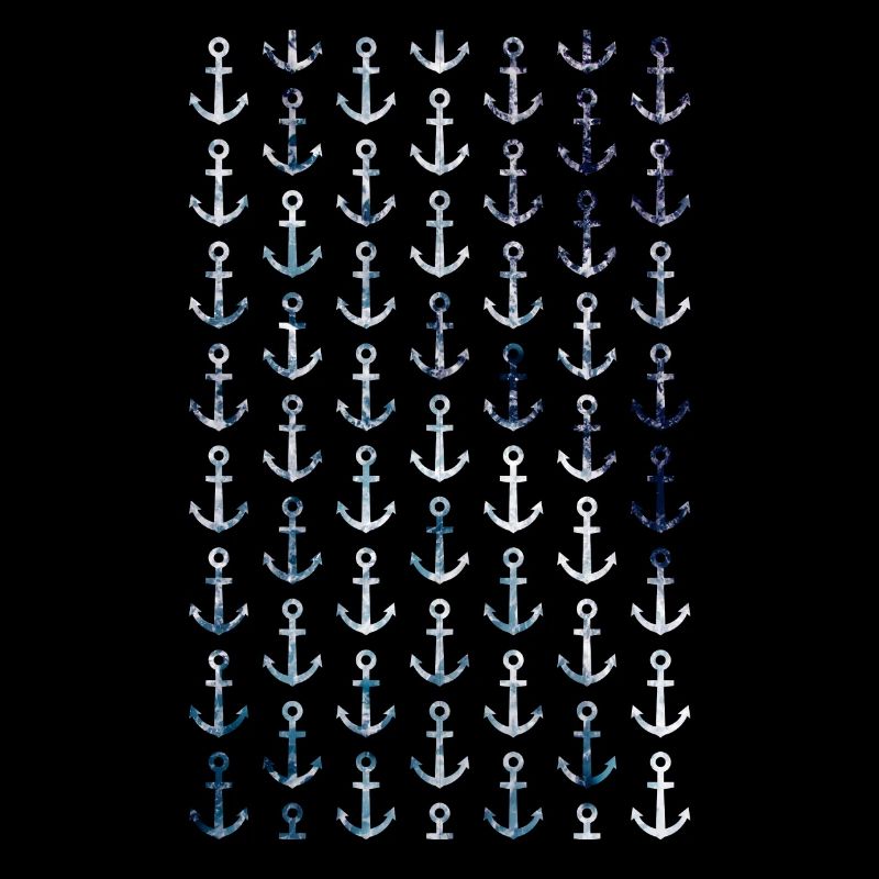 Modèle d'ancre maritime dans le style vintage