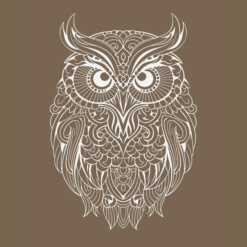 Mythical Magical Boho Owl with Patterns