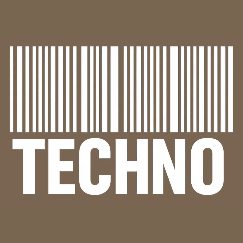 Modèle de code-barres techno
