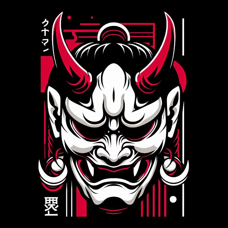 Masque Oni Japonais