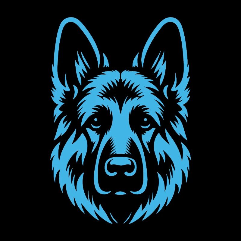 Simple Blue Shepherd Design
