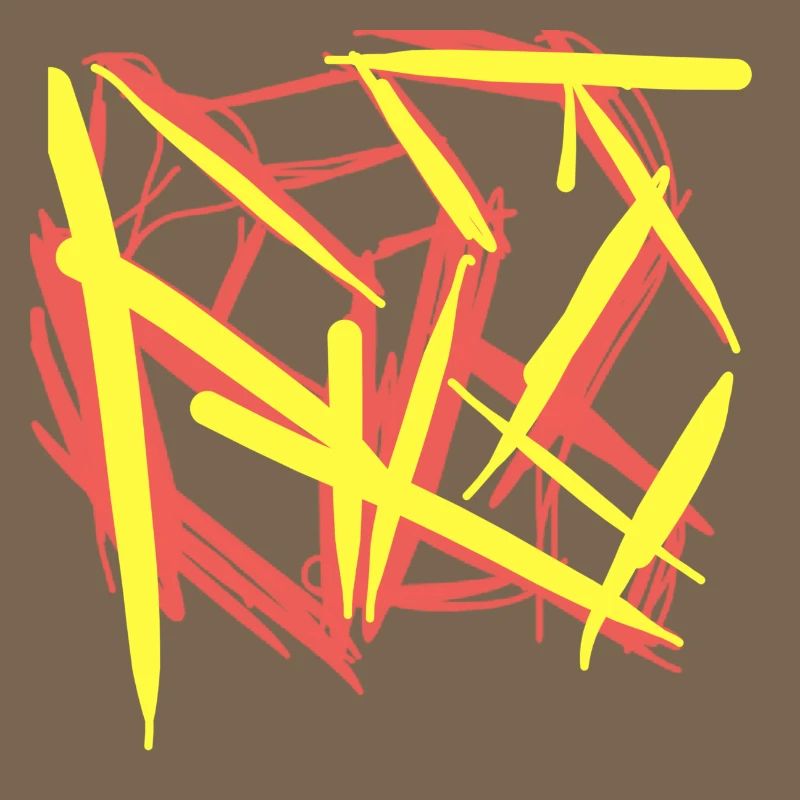 La plus belle abstraction : Yellow red cube