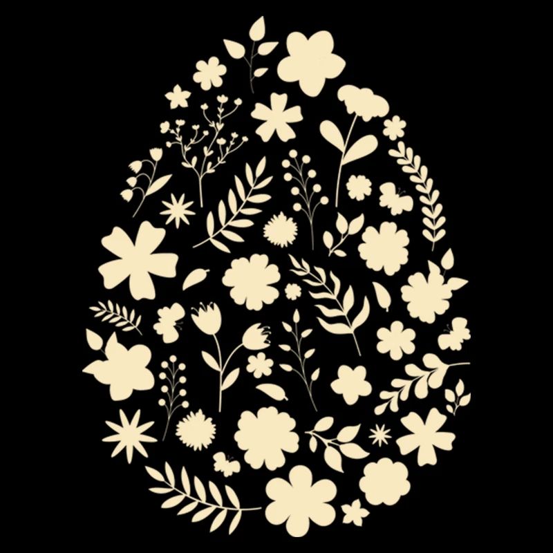 œuf de fleurs / cadeau de pâques