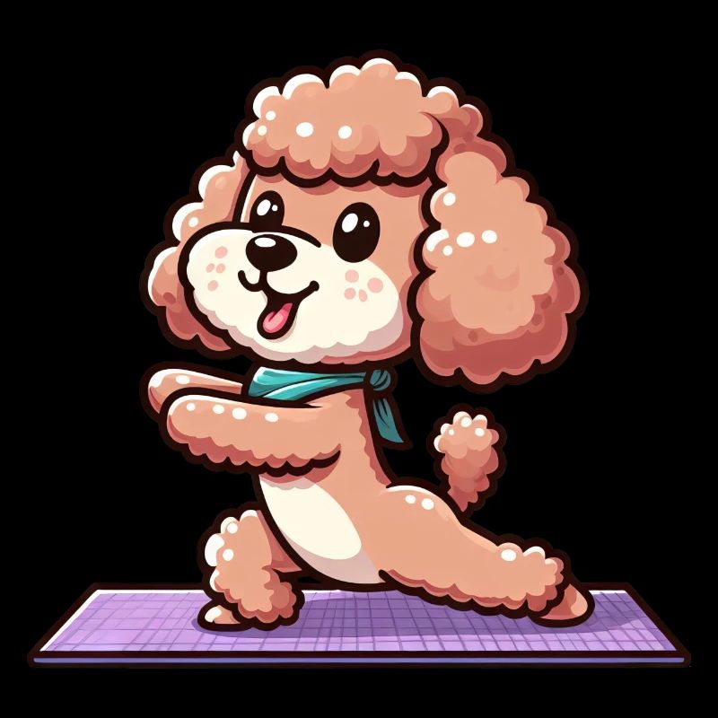 Poodle Yoga Exercises Meditation Training