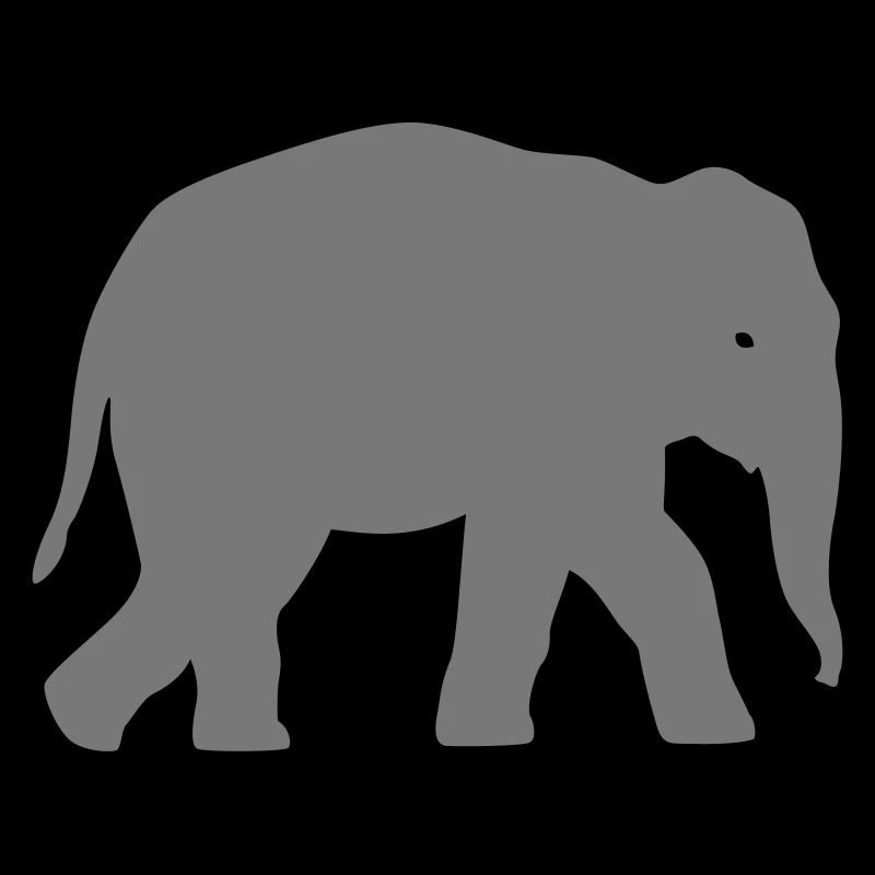 L'éléphant Silhouette