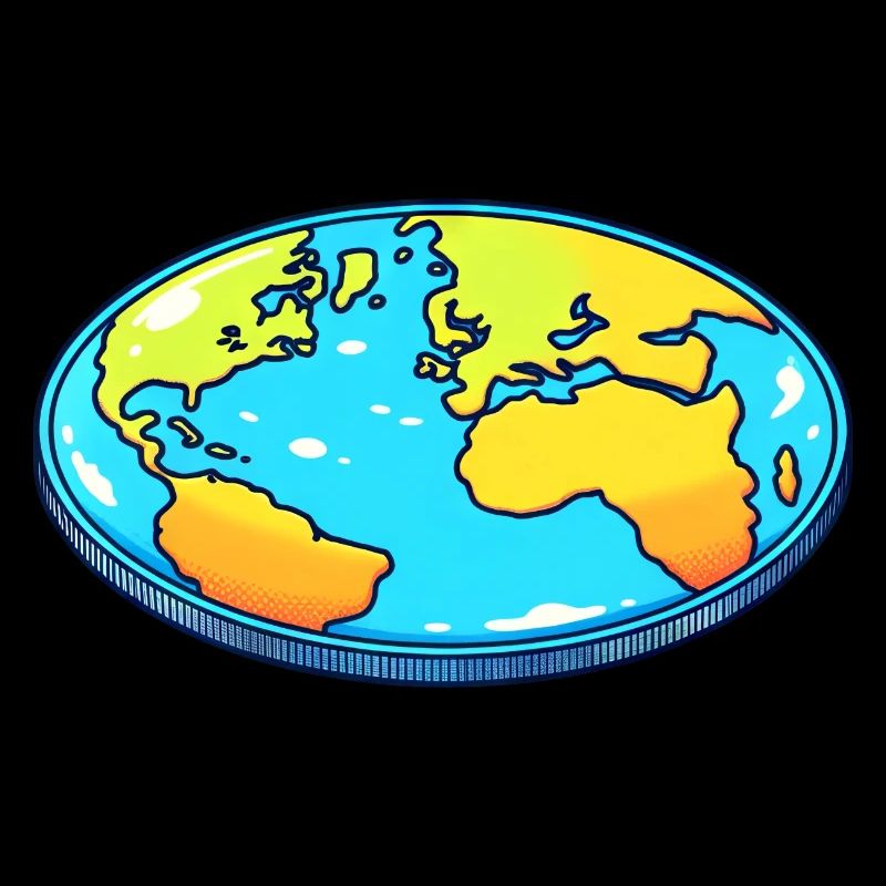 Drôle de chauve-souris Flat Earth Fun