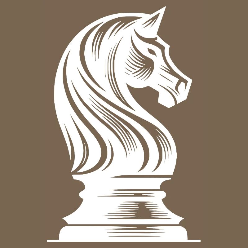 pièce d’échecs cheval chevalier dessin de cheval d’échecs