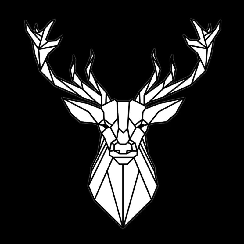 Simple deer head design