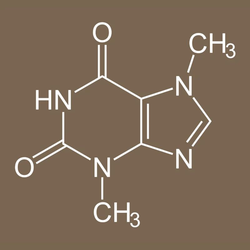 Theobromine chocolate structural formula