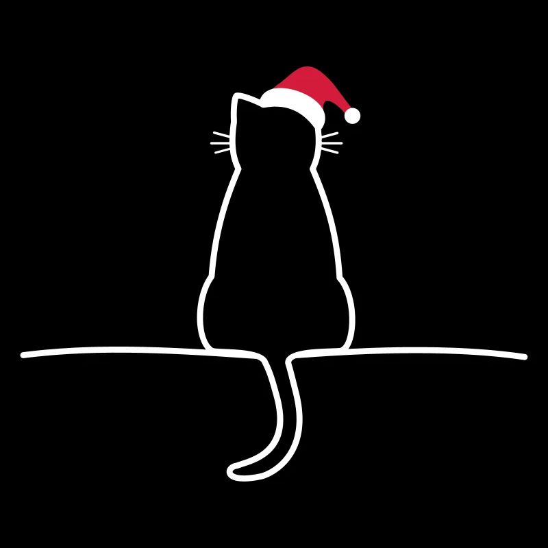 Chat noël cadeau noël chat