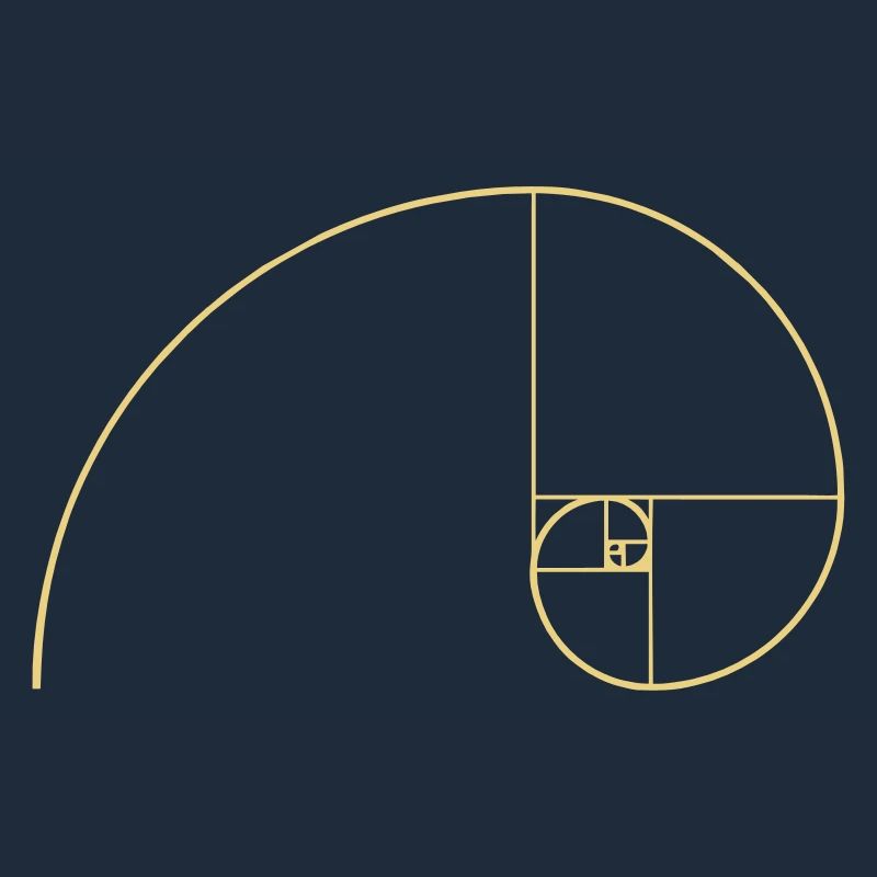 Spirale de Fibonacci, section doré, Phi, evolution