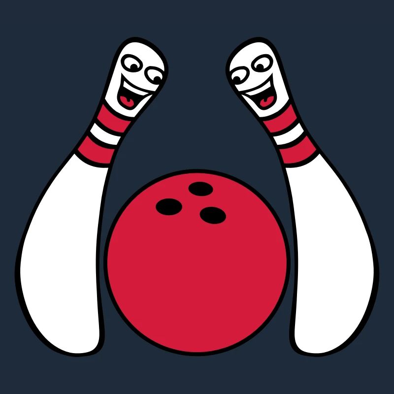 2 Cheeky Comic Bowling Pins