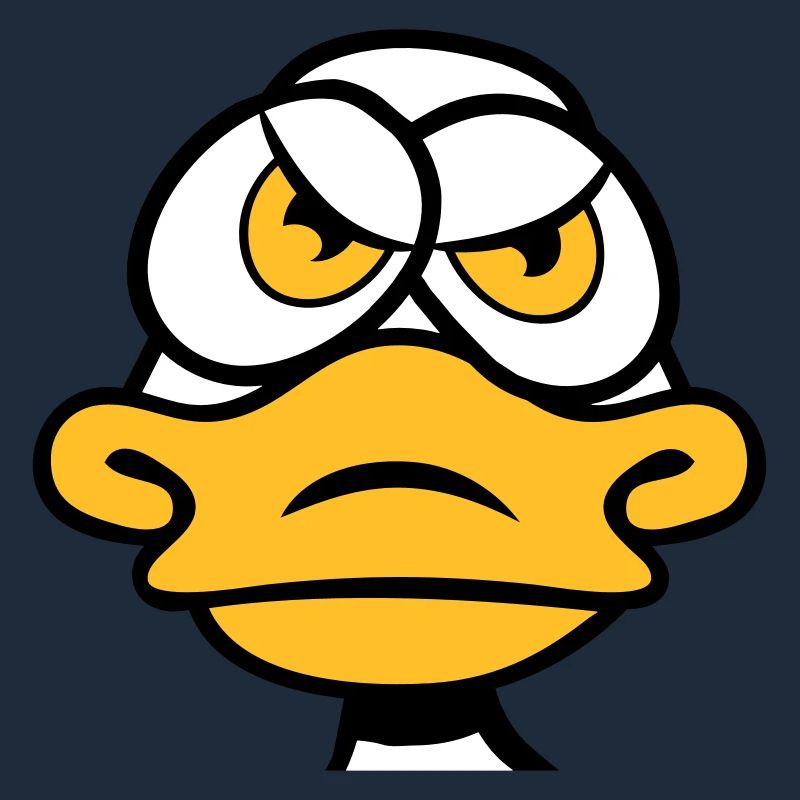 Duck in a bad mood evil